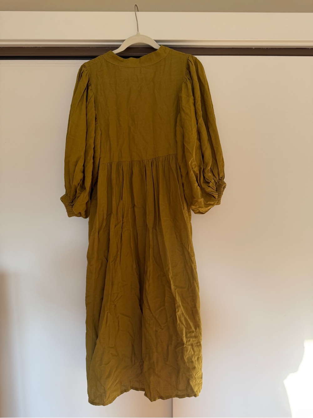 Opia Olive Tie-Front Maxi Dress - Picture 2 of 3